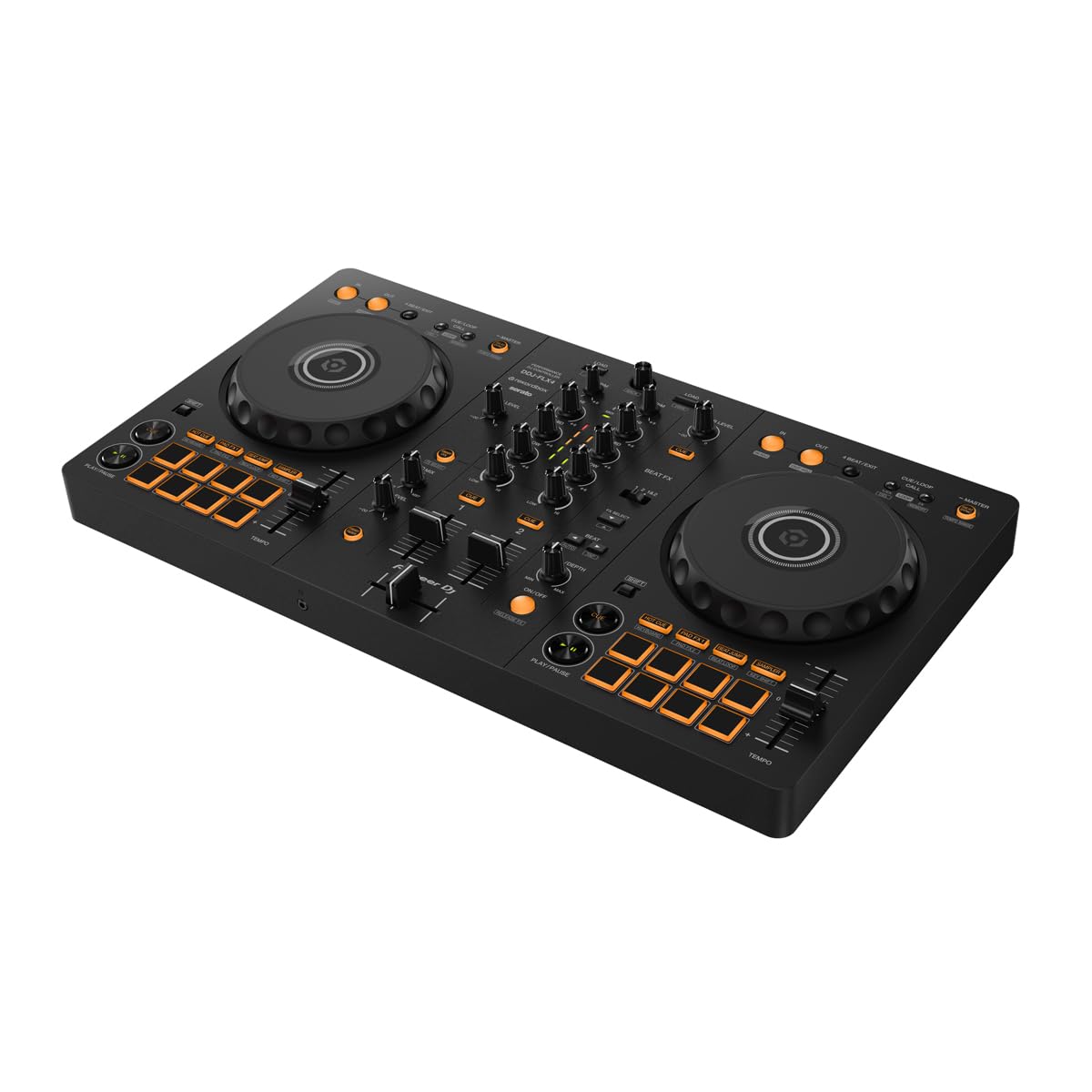 Pioneer DJ DDJ-FLX4 2-Channel DJ Controller, 16 Pads, Graphite | Easy first mixe
