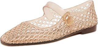 Sam Edelman Women's Michaela JellyMary Jane Flat, Transparent Brown , 9