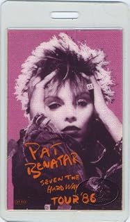 Pat Benatar 1986 Tour Laminated Backstage Pass