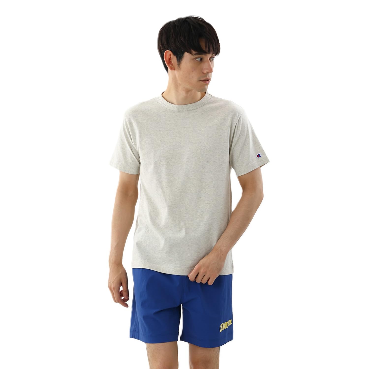 Champion C8-Z312Z Men's T-Shirt, Short Sleeve, Round Neck, 100% Cotton
