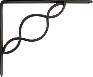 Amig - Shelf bracket - Sturdy shelf support - High resistance up to 150 kg - 250 x 200 mm - Steel - Black