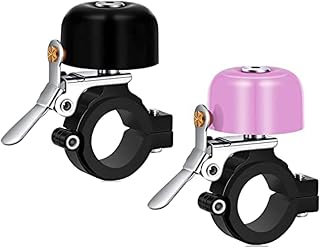 Greallthy Bike Bell, Bike Bells Adults Kids, Full-Metal Bike Bell for 22.2-31.8mm Bicycle Handlebars, 80DB Bicycle Bell, Bicycle Bell 7 Colors.