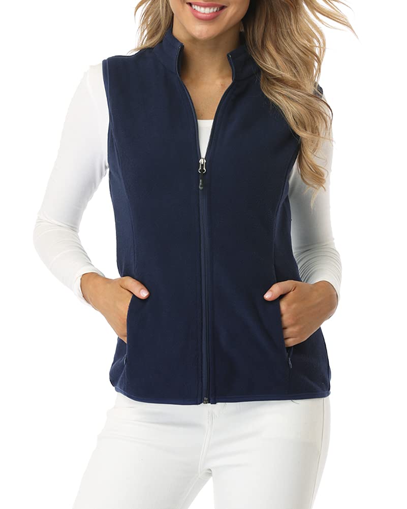 Gilet Donna in Pile Smanicato Elegante Invernale Sportivo con Tasca Gilet Termic