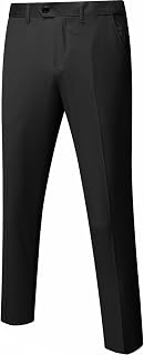 YND Men's Business Suit Pants Slim Fit Flex Flat Front Pant