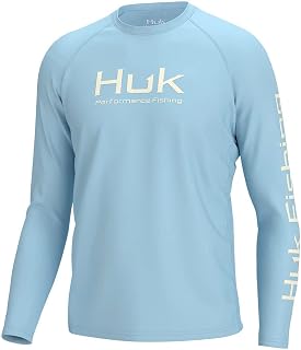 HUK Men's Pursuit Pattern Long Sleeve Shirt, Sun Protecting Fishing Shirt Shirt (Pack of 1)