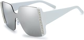 The Fresh Women's Oversized Square Jackie O Cat Eye Hybrid Butterfly Fashion Sunglasses - Exquisite Packaging
