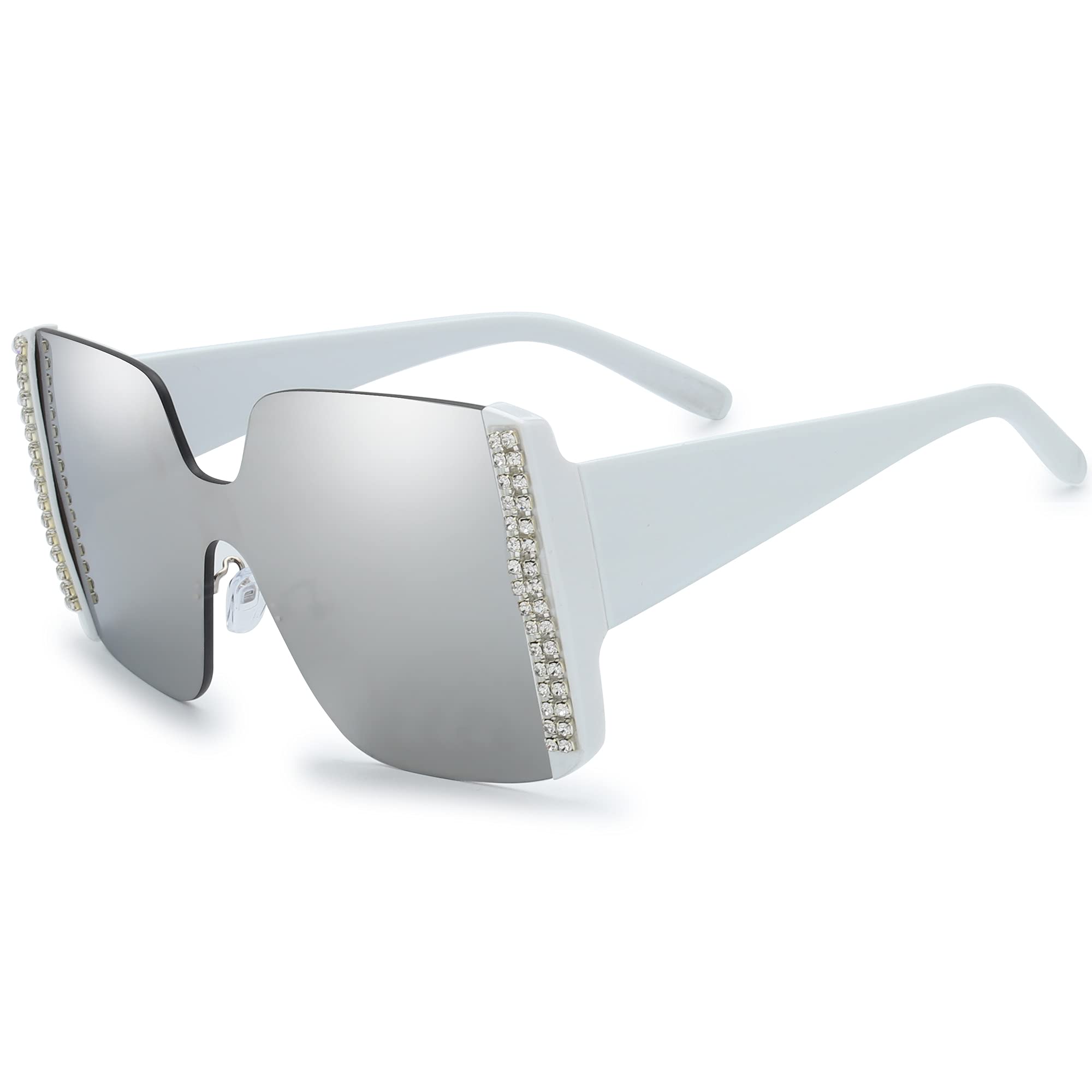The Fresh Women's Oversized Square Jackie O Cat Eye Hybrid Butterfly Fashion Sun