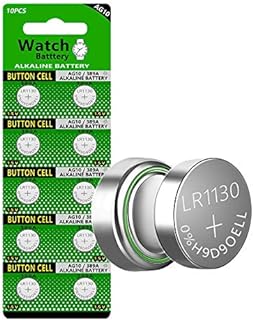 Cotchear 10pcs 1.5V AG10 Alkaline Battery 189 389 AG10 LR1130 LR54 V10GA Battery Alkaline Button Coin Cell Batteries