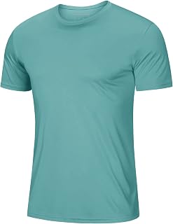 MAGCOMSEN Men's Short Sleeve UPF 50+ T-Shirt Quick Dry Workout Athletic Running Swim Tops Tee Rash Guard Performance Shirts