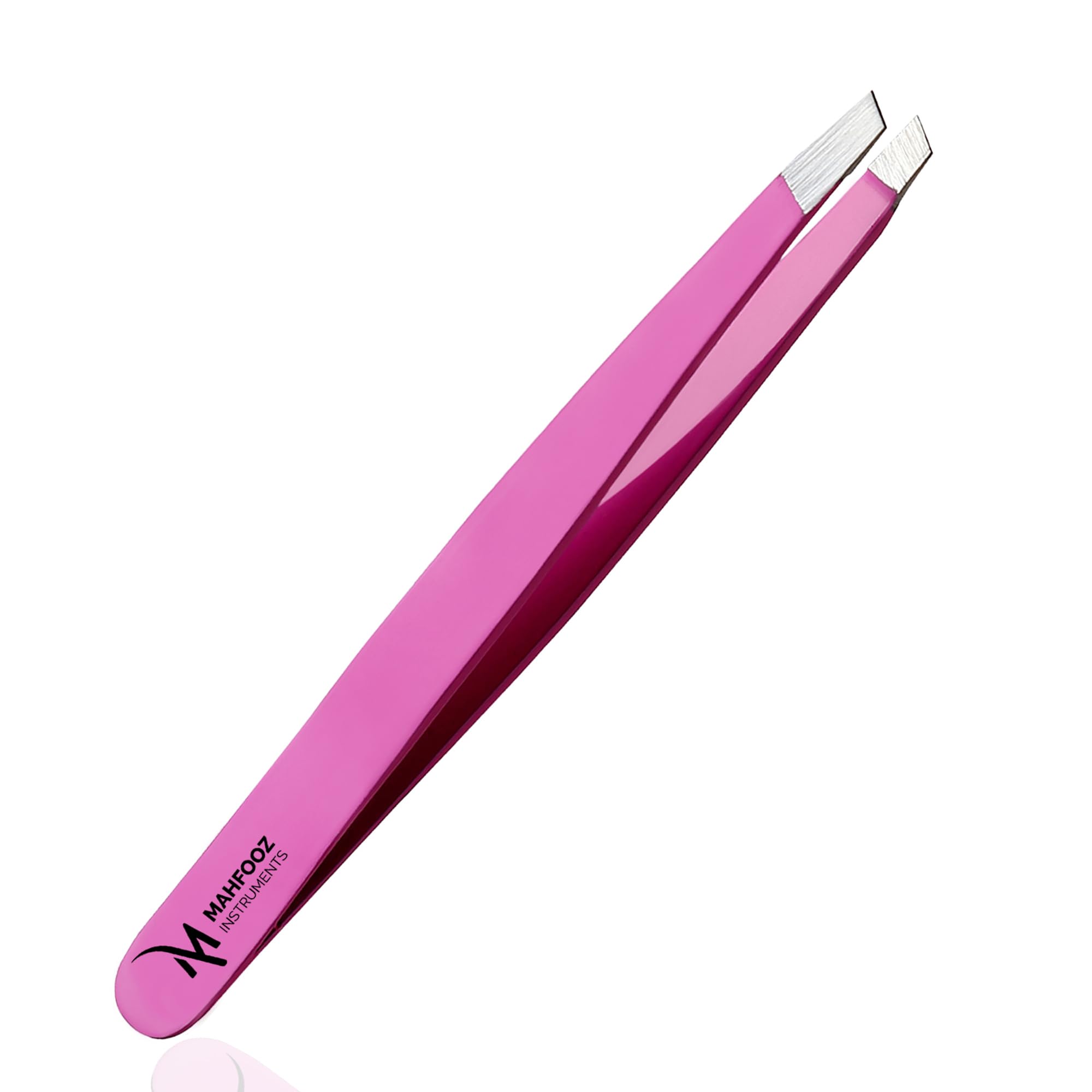 Slanted Tweezers for Eyebrows, Facial & Ingrown Hair, Professional Stainless Ste