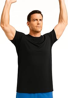 Mens Gym T-Shirt Extra Long Training Top 180cm Breathable Athletic