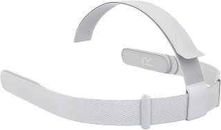 Head Strap for Oculus Quest 2 Headset, Adjustable Replacement Headband for Meta Quest 2 VR Headset (White)