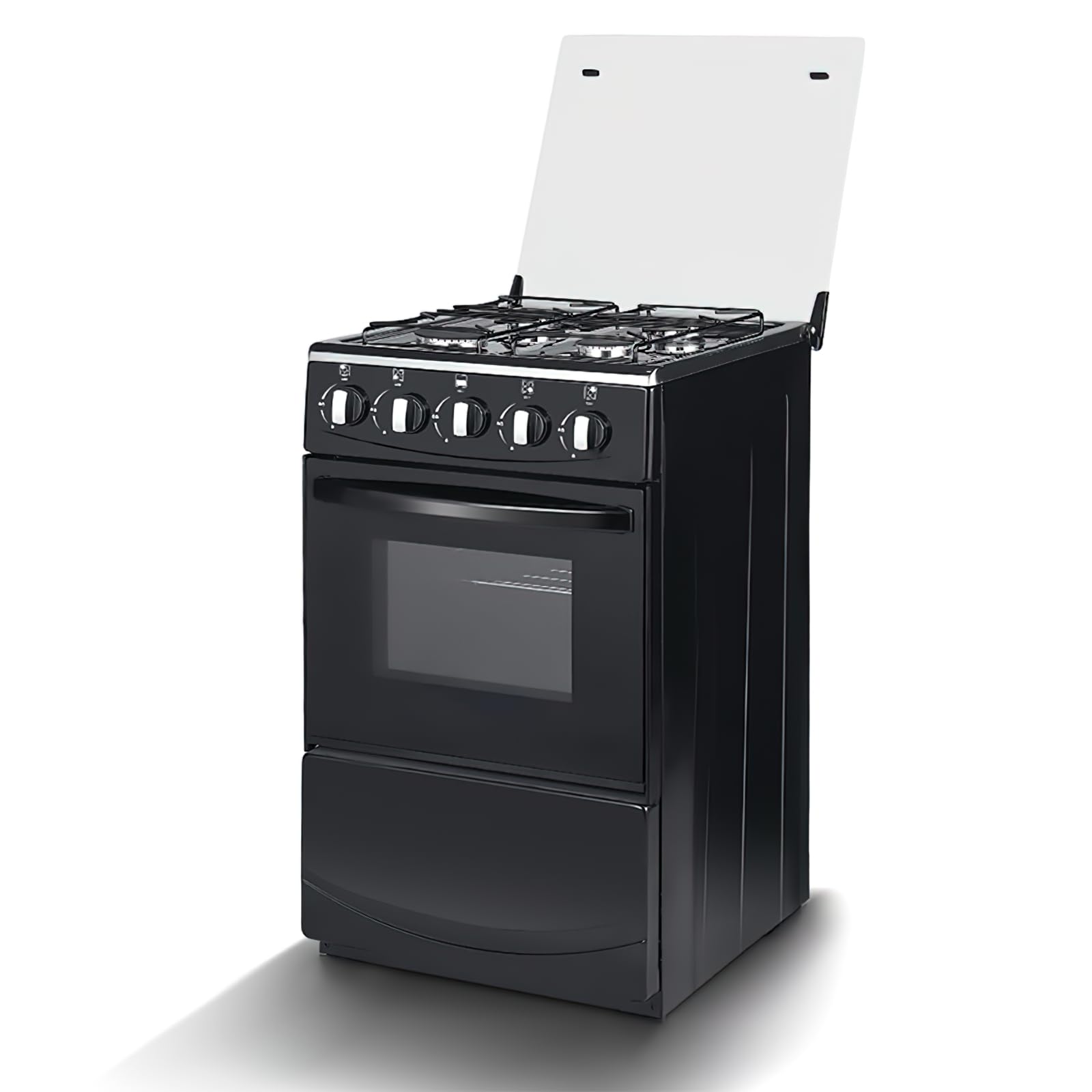 20" Freestanding LPG Stove - Equipped with 4 coil burners and 50L Oven with Stai