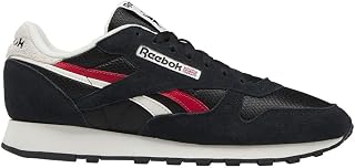 Reebok Unisex Leather Classic Basketball, Core Black Chalk Flash Red, 39 EU