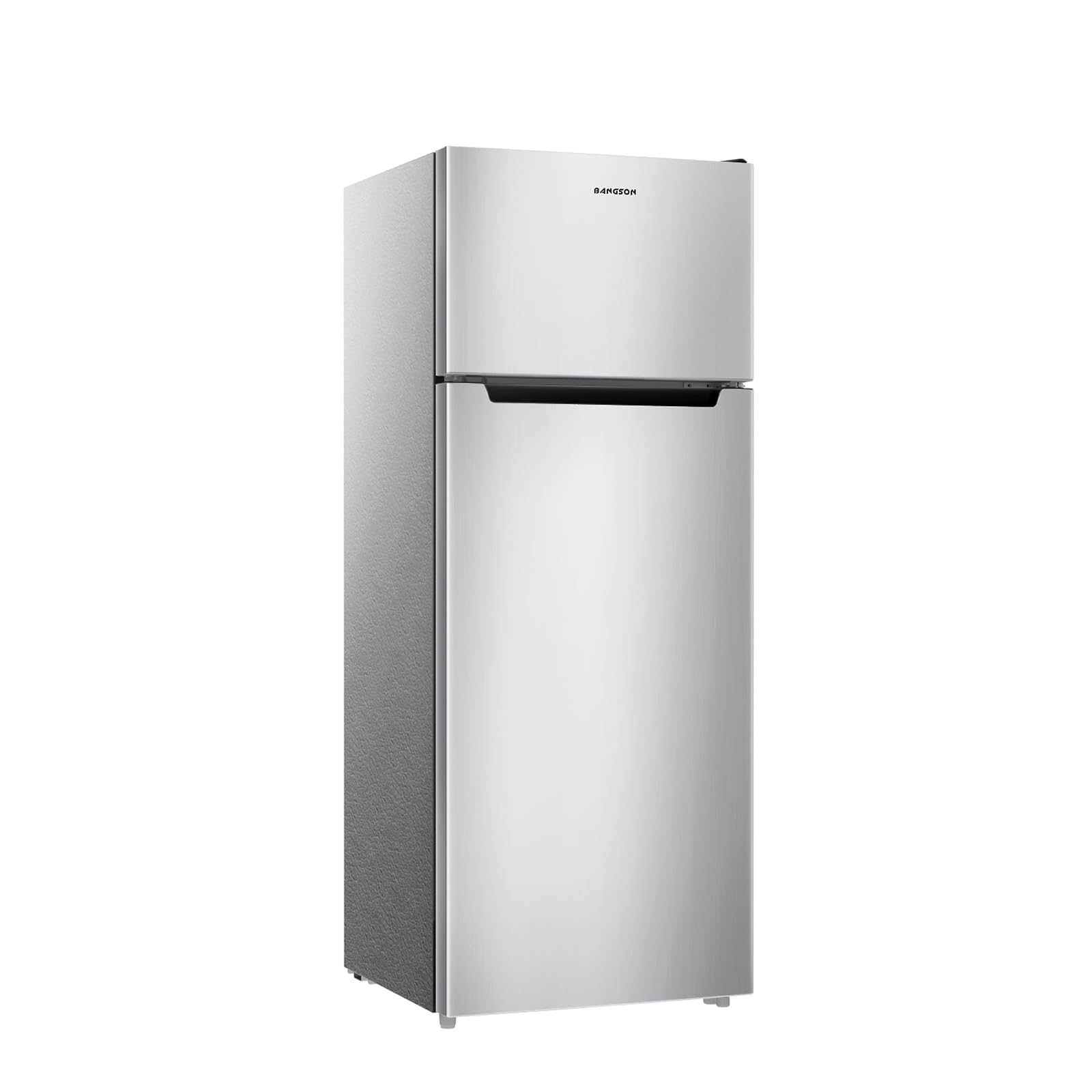 BANGSON 7.7 Cu.Ft Refrigerator with Top Freezer Apartment Size Silver | Fridge f