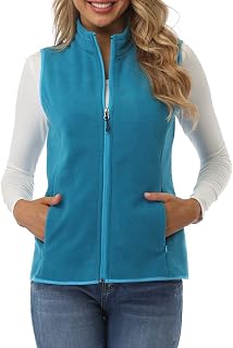 Gilet Donna in Pile Smanicato Elegante Invernale Sportivo con Tasca Gilet Termico con Cerniera Senza Maniche Giacca