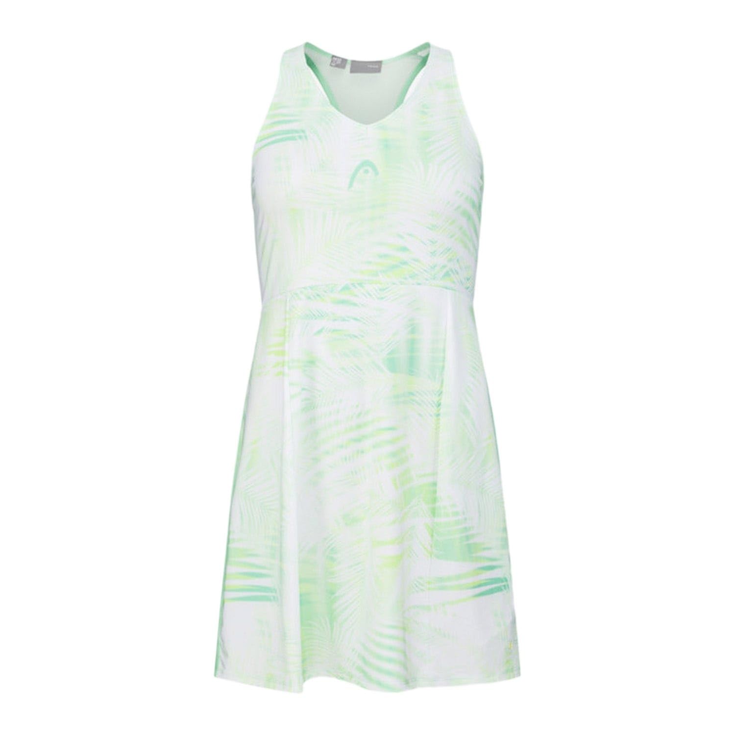 HEAD Spirit Women's Tennis Dress Dress, Pastel Green/Print, S Women's (Pack of 1