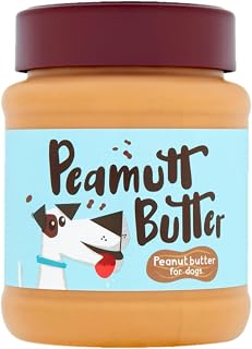 Peamutt Dog Peanut Butter | Peanut Butter Dog Treat | Formulated for Dogs | No Added Sugar and Salt | No Sweeteners | Dog Friendly Texture | Perfect Dog Treat | Pack of 1x340g