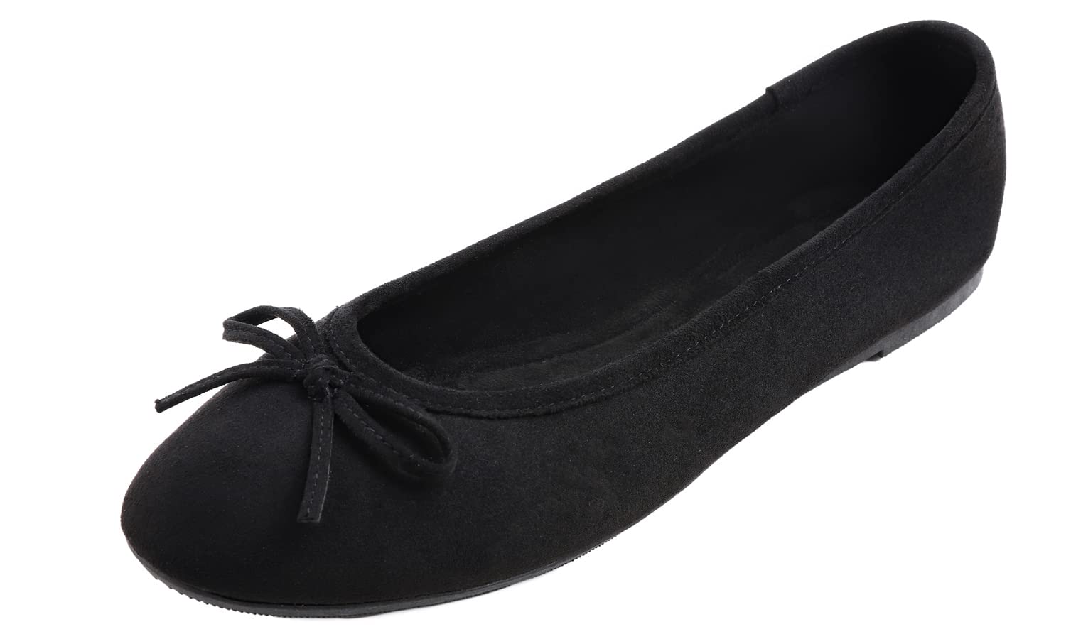 FEVERSOLE Women's Ultra Soft Colorful Memory Foam Cushioned Faux Suede Home Ball