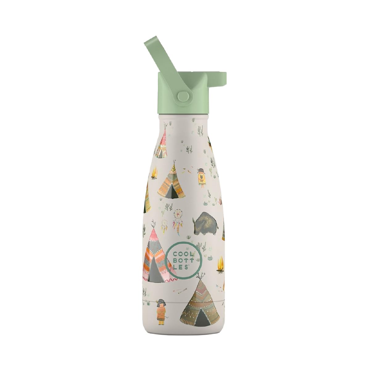 Cool Bottles Thermos Flask for Children - 260 ml - Indian Tribe - Stainless Stee