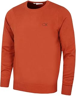 Calvin Klein Mens 2026 Comfort Crew Neck Golf Sweater