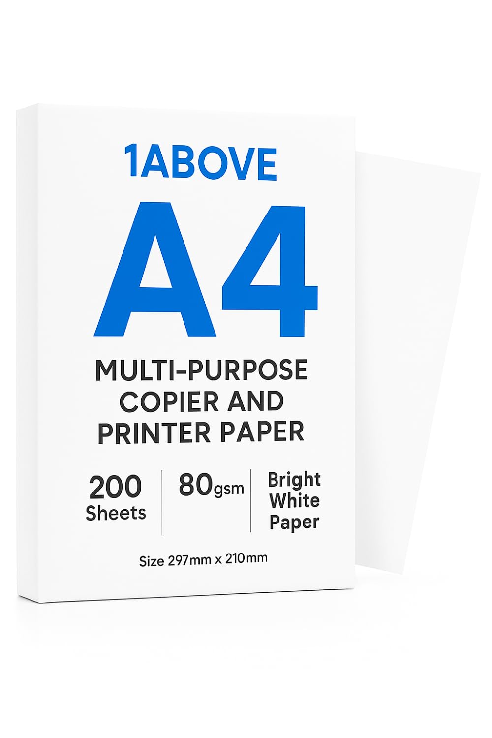 A4 Multipurpose White Copy Paper for Printer, Copier, Office, Home & Craft Use (