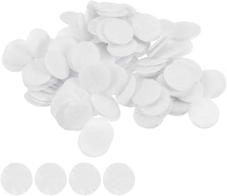 Generic 200 Pieces Mini Round Felt Circles Pre-Cut 10mm Non-Woven Felt for DIY Sewing Craft Projects Finishing (White)