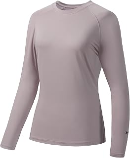 Bassdash Women's Rash Guard UPF 50+ UV Sun Protection T-Shirt Long Sleeve Fishing Hiking Performance Shirts