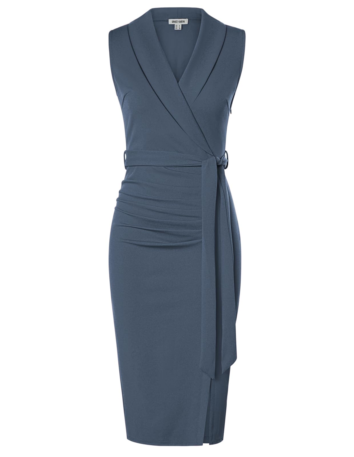 GRACE KARIN Women's Bodycon Midi Dress Sleeveless Top Vest Wrap Casual Work Dres