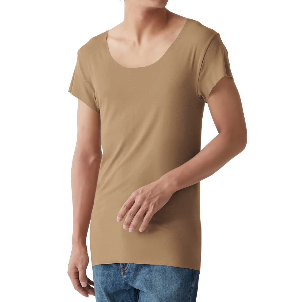 [グンゼ] インナーシャツ YG in.T(インティー) CUT OFFシリーズ クルーネックTシャツ 汗取りパッド付メンズ