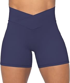 Sunzel Short de Sport pour Femme, Short de Yoga, Taille Haute, Legging Court pour Femme pour Yoga, Course, Fitness, Cycliste