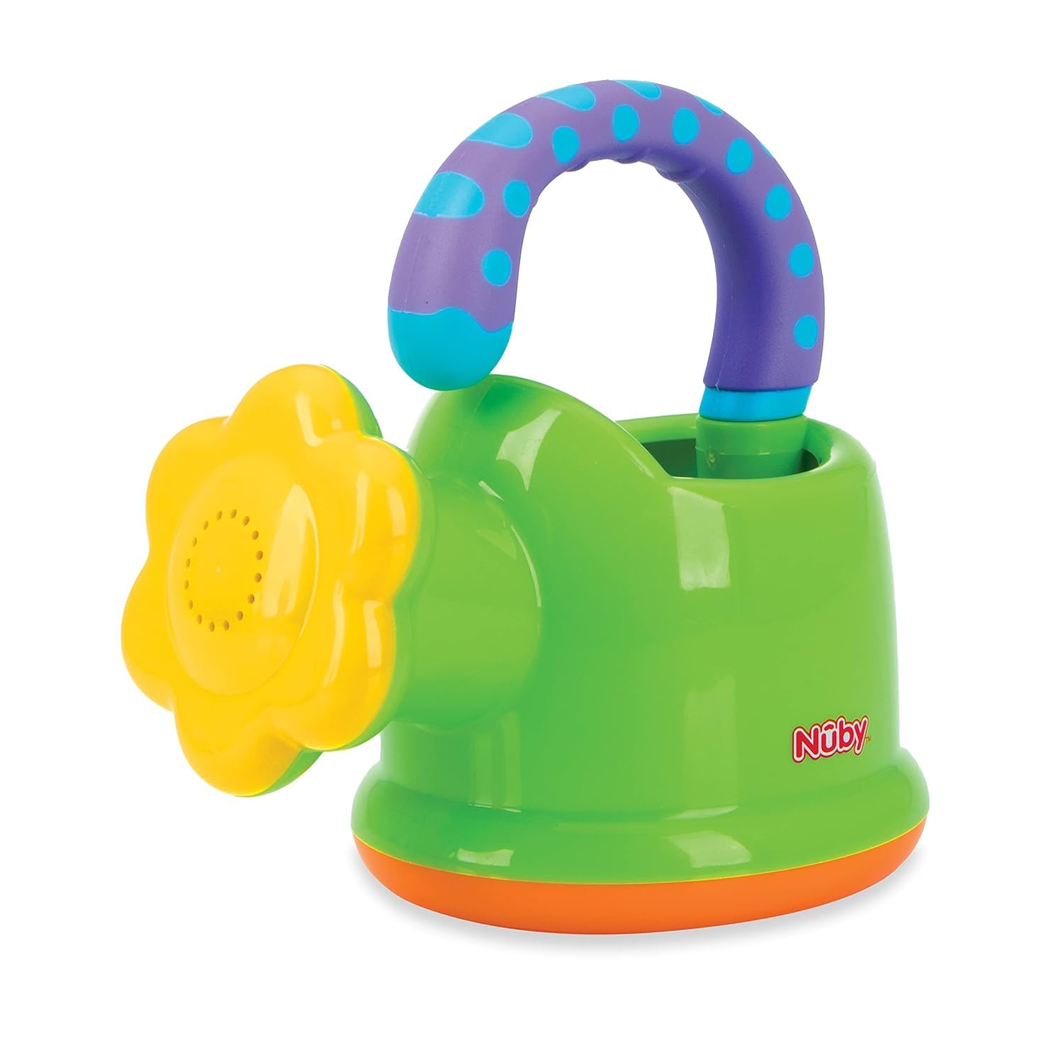 Nuby Watering Can Interactive Fun Baby Bath Toy, 6M+, Green | Indoor & Outdoor B