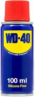 WD-40 Multi-Use Product Lubricant Spray Can, 100ml Toolbox Size, Single Can | Sold in Singles & Multi-Pack, Multi-Purpose Formula Displaces Moisture & Rust, Corrosion Protection on Hinges & Metal Parts