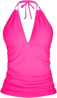 Yonique Women's Modern/Fitted Tankini Top (Pack of 1)