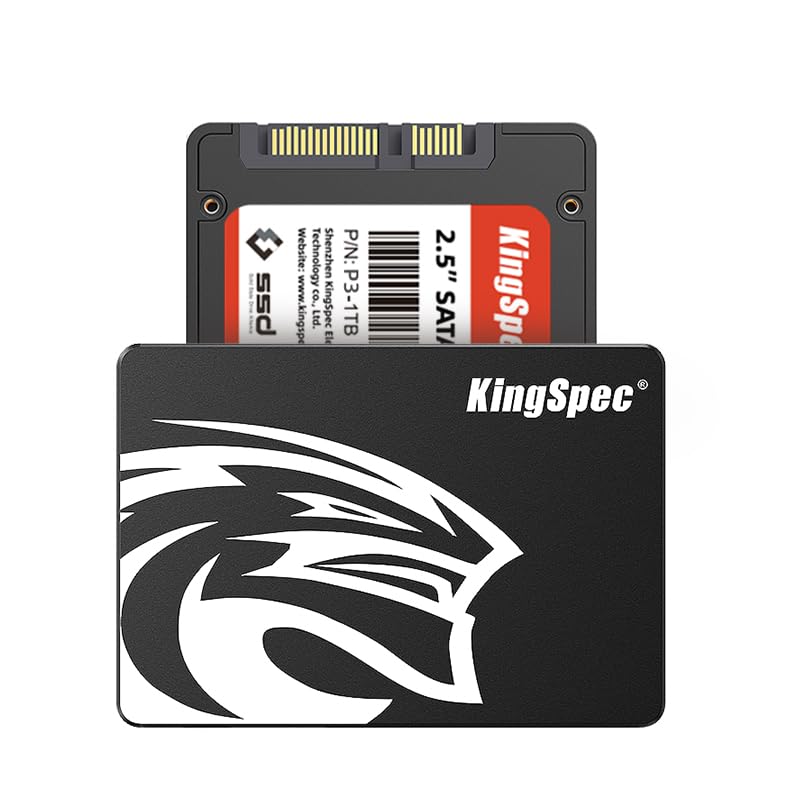 KingSpec 1TB 2.5 SSD SATA III Internal - 550MB/s Read, 520MB/s Write with 3D NAN