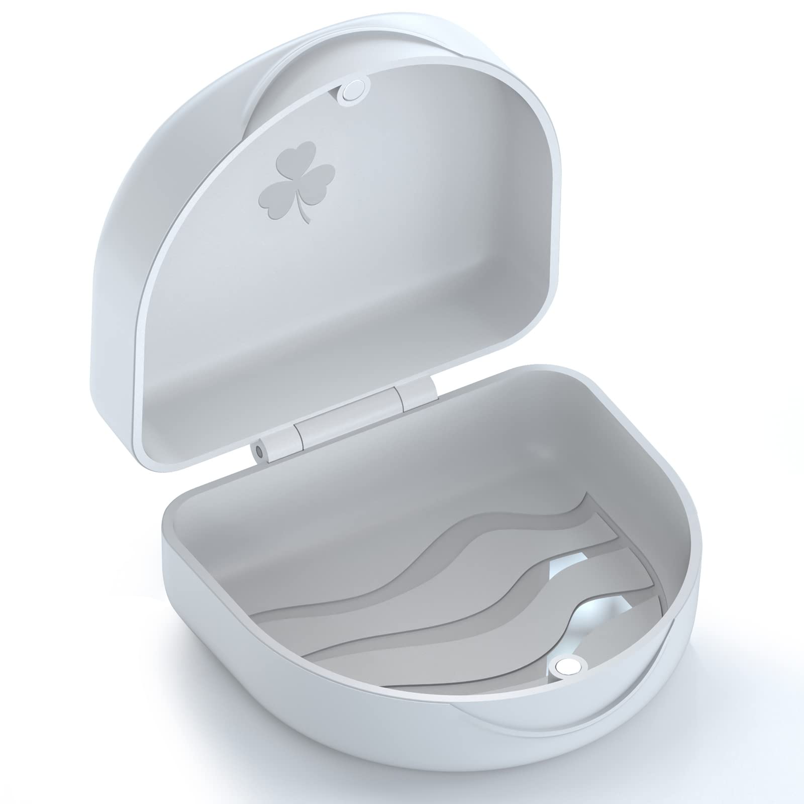 BVN Retainer Case & Denture Box, Slim Orthodontic Dental Case for Braces, Mouth 