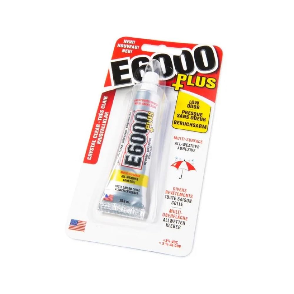E6000 Eclectic 570110, Clear 0.9 Fl Oz E6000+Plus Multipurpose Adhesive | Adhesi
