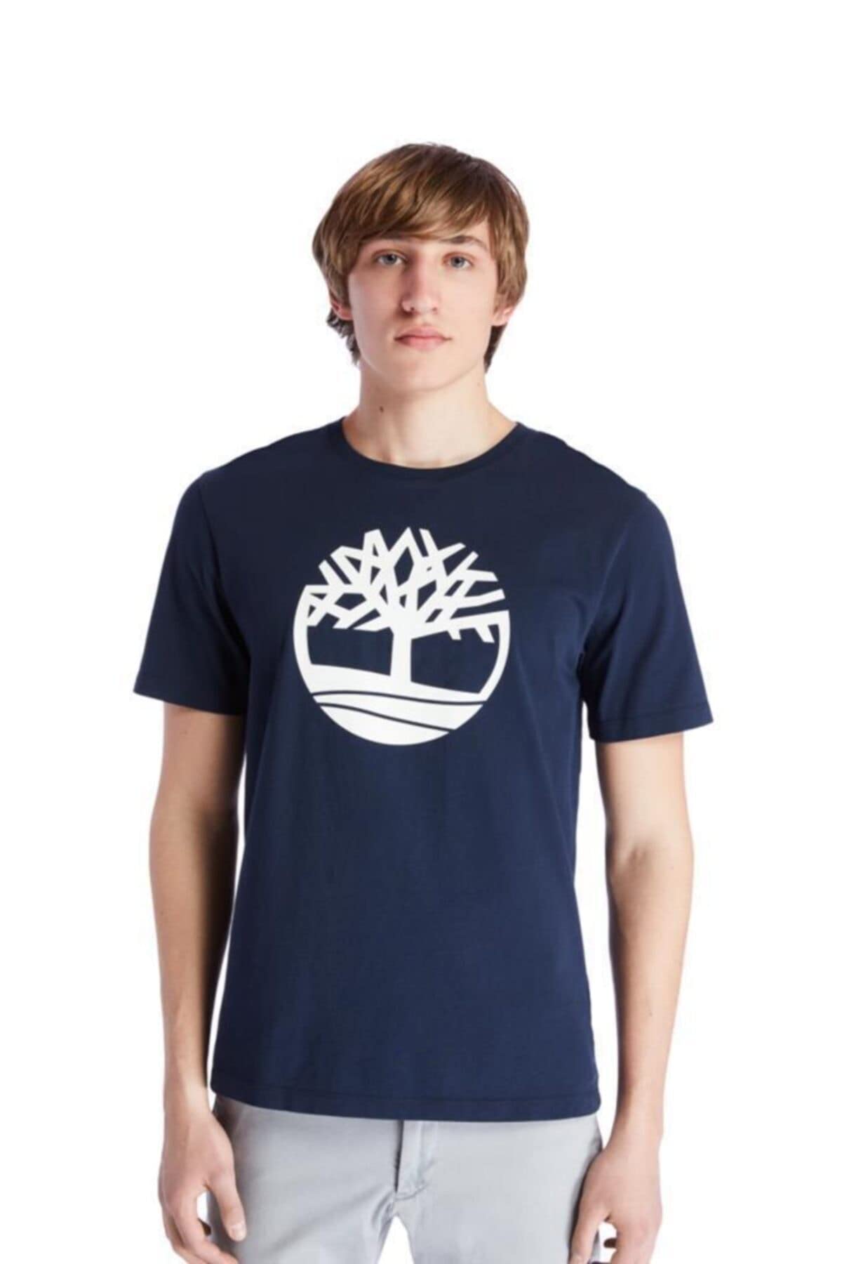 Timberland Ss Kennebec River Brand Tree Tee T-Shirts & Polo Shirts Men Marine - 