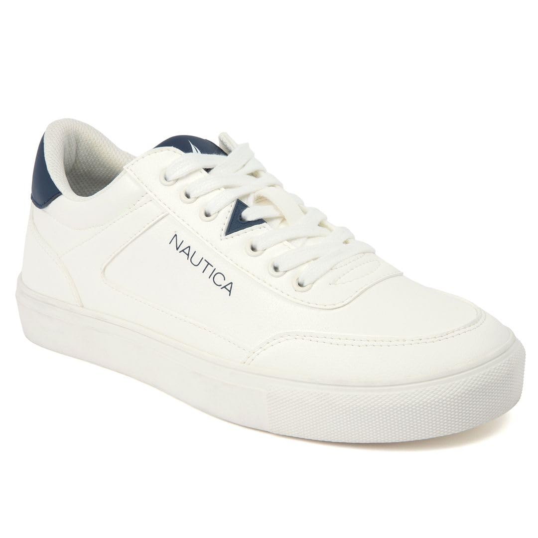 Nautica Men's Low-Top Fashion Sneakers - Lace-Up Trainers for Stylish Basketball