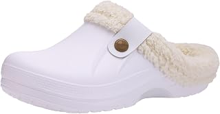 Beslip Classic Fur Lined Clog Winter Waterproof Home Slippers for Women