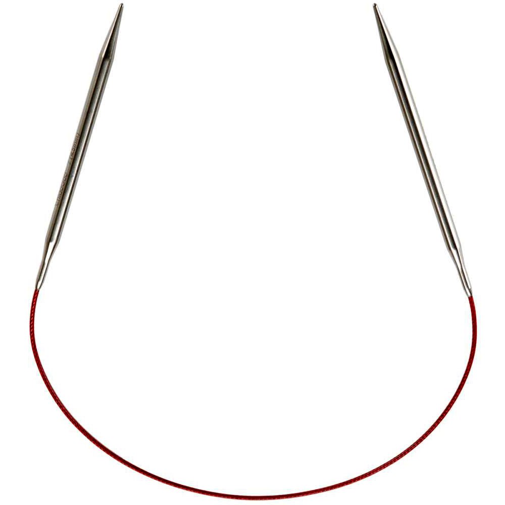 ChiaoGoo Red Lace Circular 16 inch (41cm) Stainless Steel Knitting Needle Size U