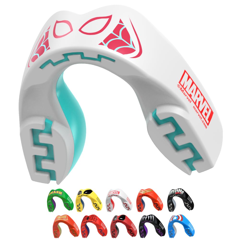 Marvel Spider-Gwen Sports Mouthguard Dual Layer Premium Protection Junior Gum Sh