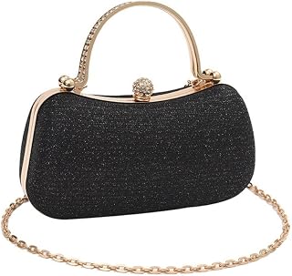 Vintage Vintage Glitter Evening Banquet Clutch Bag Large Capacity French Rhinestone