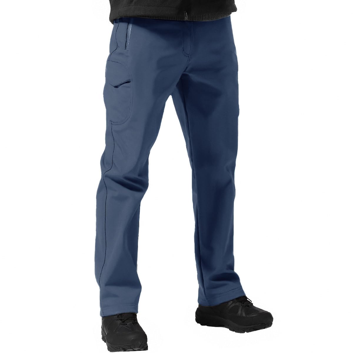 FREE SOLDIER Herren Hiking Pants Herren Winter Thermo Skihose Softshell Vlies Ge