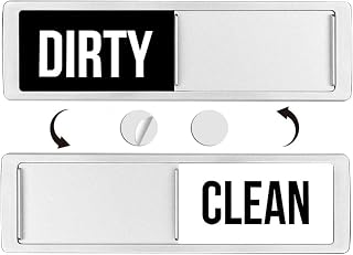 PARALL Clean Dirty Dishwasher Magnet, Dishwasher Clean Dirty Sign,Large Text That Says Clean or Dirty for Refrigerator Kitchen Organization