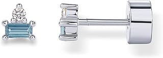 PAVOI 14K Gold Plated Dainty Birthstone Flatback Stud Earrings for Women