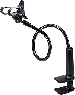 ELECOM Smartphone Stand, Arm Type, Full Length 80 cm, Freely Bends (Compatible with 4.6~6.9 inch Smartphones) Black PWDSLARM80BK