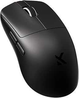 MCHOSE L7 Ultra+ Wireless Gaming Mouse, Ergonomic Mouse Lightweight 48g | 42K DPI, PAW3950, Optical Switch, 20000 FPS, Dual 8K Polling and 7 Programmable Buttons, 3-Mode Connect, for PC/Mac - Black