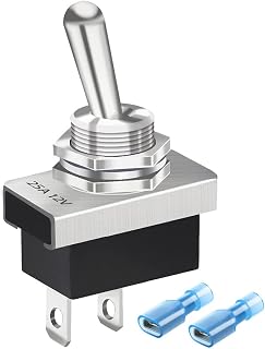 Gebildet Metal Toggle Switch 25A 12VDC/15A 24VDC/10A 250VAC/ 15A 125VAC SPST ON/Off 2Pin 2 Position