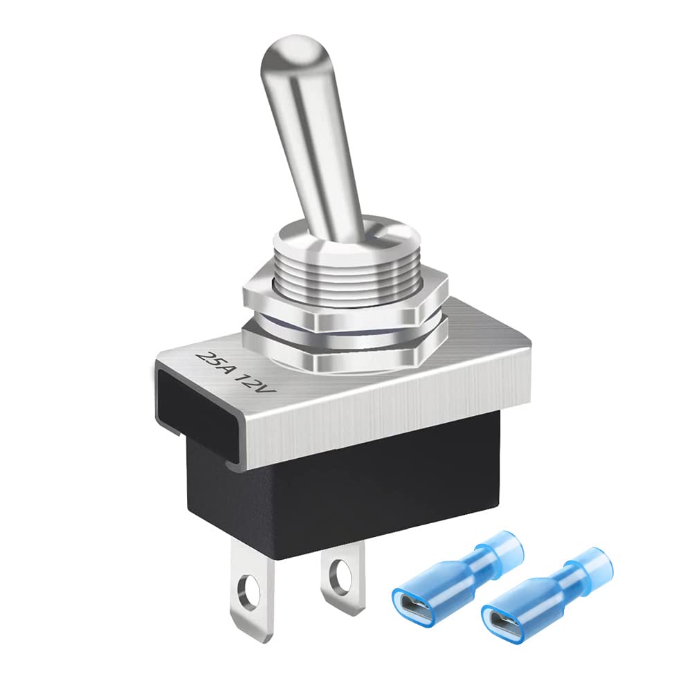 Gebildet Metal Toggle Switch 25A 12VDC/15A 24VDC/10A 250VAC/ 15A 125VAC SPST ON/
